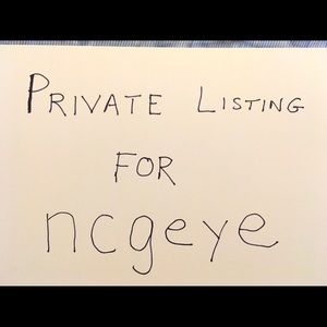 Private Listing For ncgeye